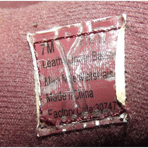 Dr Scholls Shoes Womens 7M Burgundy Leather Suede Air-Pillow Insoles Hook-n-loop - Picture 4 of 10